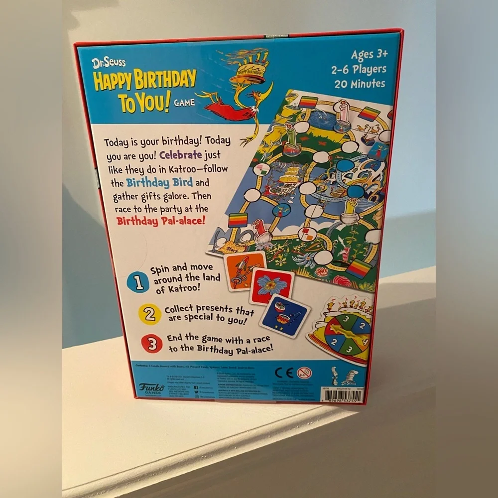 Funko Dr. Seuss Happy Birthday Game - Blue and Yellow NWT